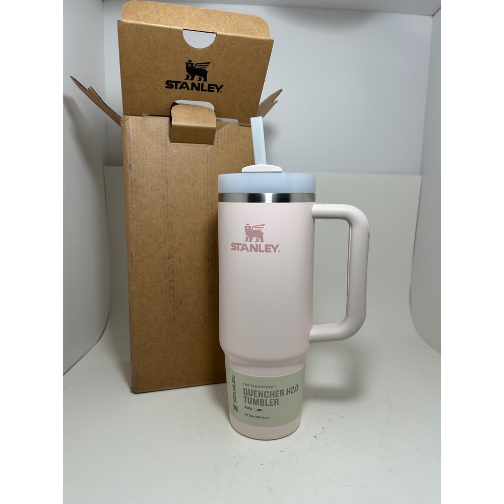 Stanley Quencher H2.0 FlowState Tumbler 30oz Rose Quartz Pink Stainless Steel